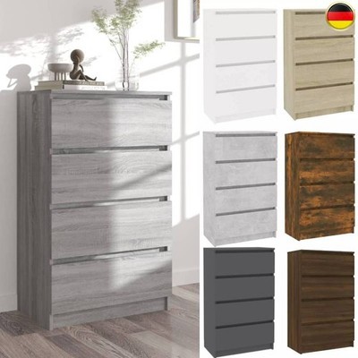Kommode mit 4 Schubladen Sideboard Modern Anrichte Spanplatte Schubladenschrank