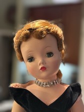 20  Vintage 1957 Madame Alexander Cissy In Black Torso  Mermaid  Gown