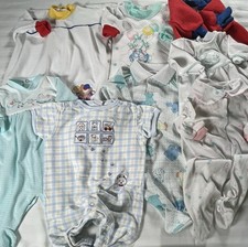 Vintage Carter's Gerber Little Me Etc. Unisex One Piece Romper 0-6 Months 8 Pcs