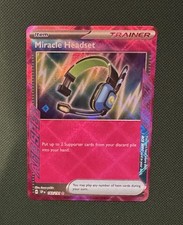 miracle headset pokemon card Miracle Headset 183/191 Sv08: Surging Sparks Holo for sale online