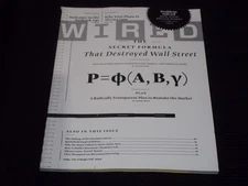 2009 MARCH WIRED MAGAZINE - THE SECRET FORMULA THAT DESTROYED WALL ST. - H 14109