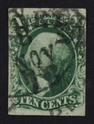 CKStamps: US Stamps Collection Scott#15 10c Washington Used CV$140
