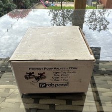 22mm Central Heating Perfect Pump Valves | Full Bore | Tee Lever Handle | Pair