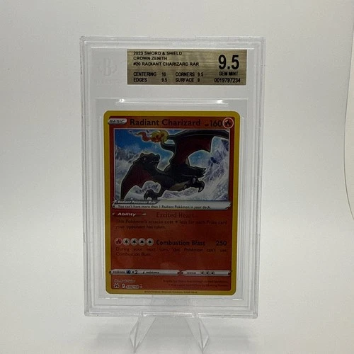 Radiant Charizard 020/159 Crown Zenith Holo BGS 9.5 GEM MINT