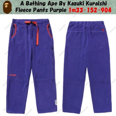 A Bathing Ape By Kazuki Kuraishi Fleece Pants Purple 1m33-152-904