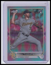 2022 Topps Chrome Sonic #30 Zach Thompson Aqua/Pink Sonic Pulse Refractor #/199