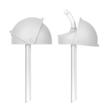 Boon Nursh Silicone Straw Sippy Cup Lid - Conversion Top for Bottles - Toddler