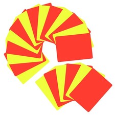 24 Pcs Red Card Soccer Penalty and Yellow Referee Accessories Football