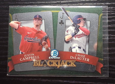 2022 Bowman Draft - Blackjack Insert | CHASE DELAUTER, JUSTIN CAMPBELL-  #BJ-8