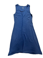 Liz Claiborne New York Lot Of 2 Blue/Brown Maxi Dress Sz LP Sleeveless