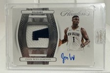 Panini 2023-24 Flawless Gold Patch Auto Zion Williamson Pelicans 8/25