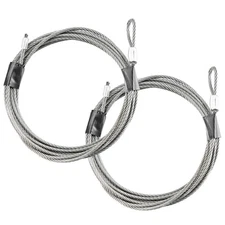 2 Pack 13.5Ft Garage Door Cables Torsion Spring Wire Replacement Cable Wire