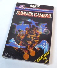 Commodore 64 Disk C64 in OVP -- SUMMER GAMES II 2 (Epyx U.S. Release) - big box