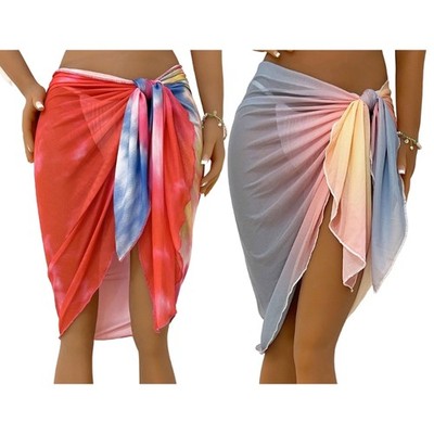 Sarong Coverups for Women Beach-Wrap Skirt Swimsuit Wraps Short Swim-Pareo