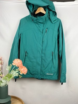 Marmot Women's Teal Green Palisades Gore-Tex Waterproof Hooded Outdoor Jacket