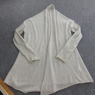 Club Monaco Sweater Cardigan Womens XS/S Gray 100% Cashmere Drape Lightweight