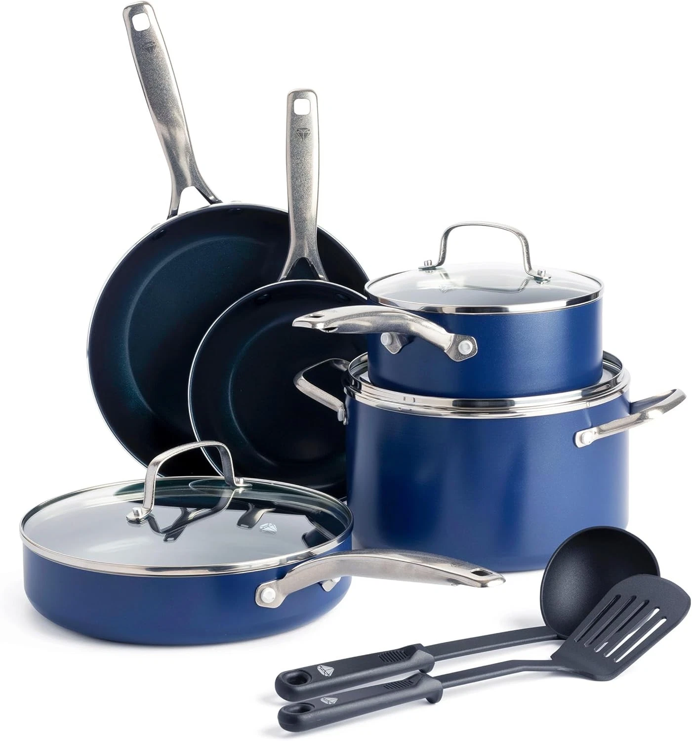 Blue Diamond 10 Piece Nonstick Cookware Set Ceramic