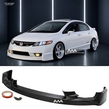 For 09-11 Honda Civic 4dr Sedan Pu Mugen Front Bumper Lip Spoiler Body Kit