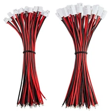 30 Pairs Jst-XH 2.54mm Pitch 22AWG 2 Pin Plug Connector with 7.87inch(20cm) U...