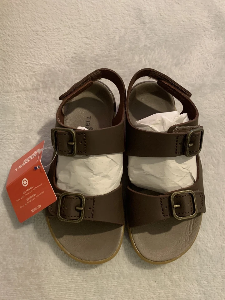 Merrell Brown Boys Bare Steps® Sandal Sandals Leather 10M NEW IN BOX - Image 4 of 4