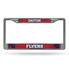 University of Dayton Flyers Premium Metal License Plate Frame Chrome Tag...