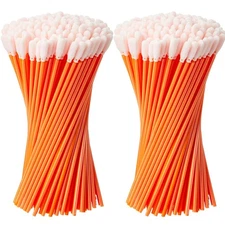 200 Foam Swab Sponge Tips 6.42" for Inkjet Printer Camera Optical Equipment