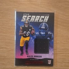 Panini 2025 Rookies & Stars Kaleb Johnson Steelers Star Search Rookie Mem Card …