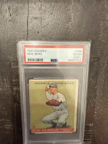 1933 Goudey Now Berg PSA(MC) #158