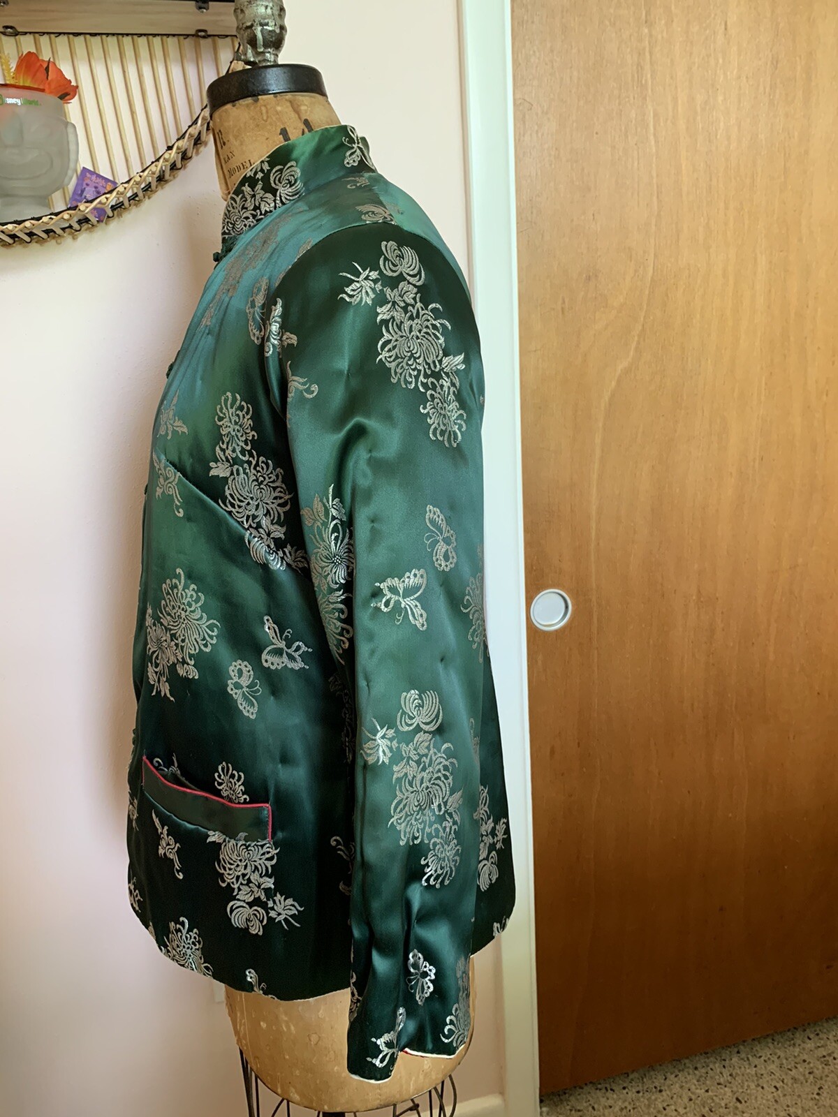 Asian Reversible Vintage Quilted Jacket Gem
