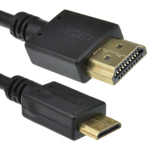 1m Mini HDMI Type C Stecker Zu HDMI Stecker Kabel Gold [007361] - Bild 1 von 4