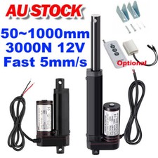 Heavy Duty 12V Linear Actuator Motor 3000N 660lb Stroke 50mm~1000mm Fast Speed