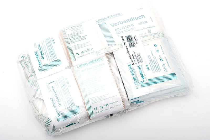 MARKENLOS Erste Hilfe Material Set DIN 14142,Feuerwehr KTW RTW Krankenwagen Sanitätsdienst