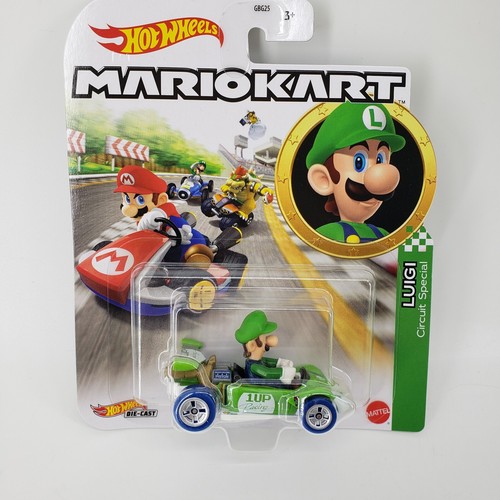 NEW Hot Wheels Mario Kart 164 LUIGI Circuit Special Diecast Car Mattel