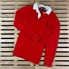 Mens Rugby Sweatshirt Polo Ralph Lauren Vintage Size M
