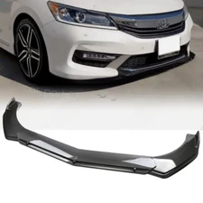 For 16-17 Honda Accord 4DR/Sedan Carbon Style Front Bumper Lip Spoiler Splitter