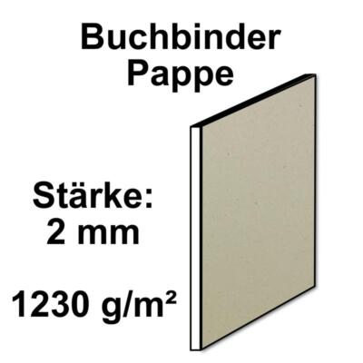 Buchbinderpappe -  2 mm - Extrem starker Karton - Modellbau - Scrapbooking
