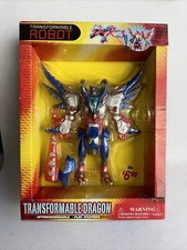 Excite Transformable Dragon Robot, Play Weapons - Rare Vintage Toy - Photos 