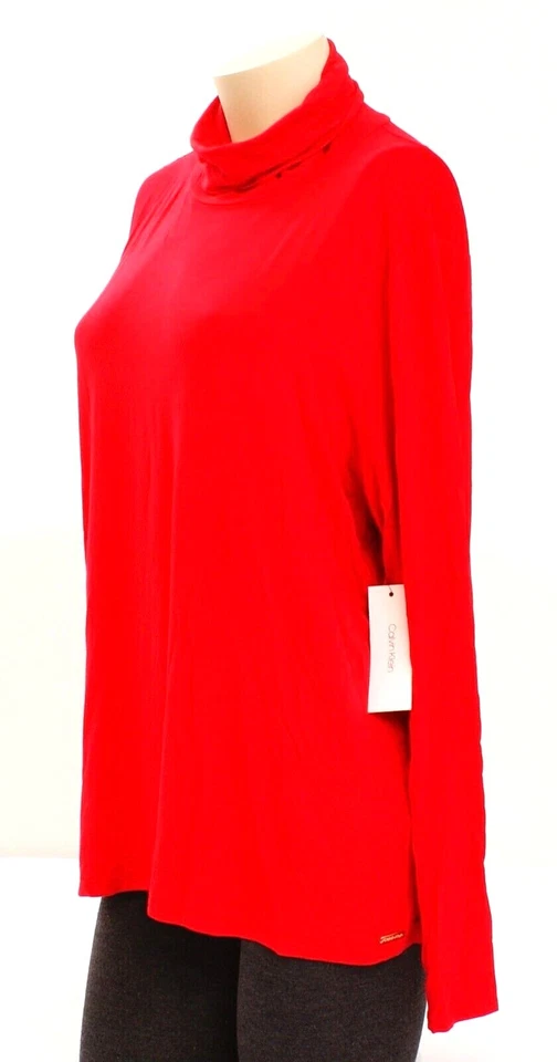 Calvin Klein Red Long Sleeve Turtleneck Shirt Women's XL NWT - Image 2 of 4