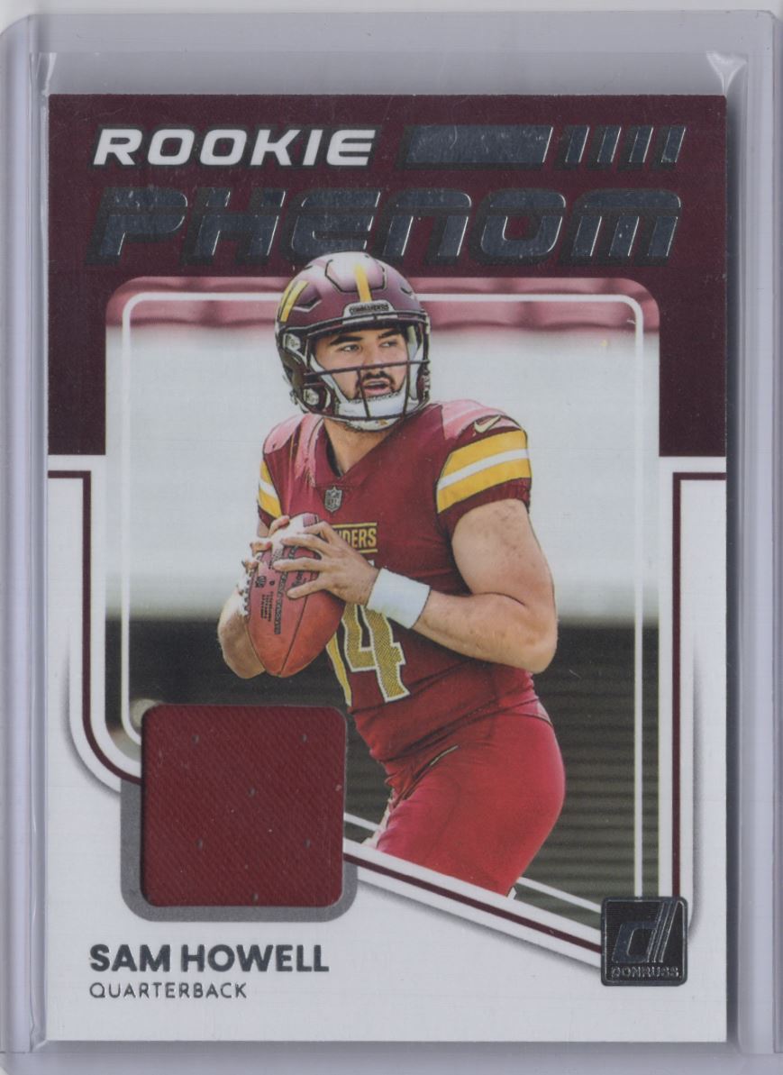 -2022 * Sam Howell Rookie Patch Washington Commanders #RPJ-5