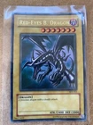 YU GI OH RED EYES B DRAGON SDJ 001 CARD CORRECT CONDITION
