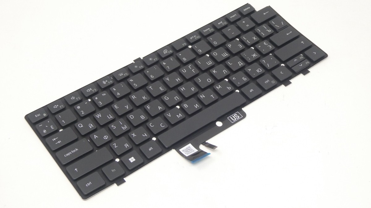 Dell Latitude 7440 UKRAINIAN Backlit Keyboard - J4KTK | eBay