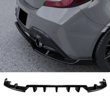 For Toyota GR86 Subaru BRZ 2022-2024 Black Rear Bumper Spoiler Diffuser Lip Trim
