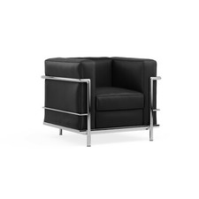 Classic modern design Le corbusier style LC2 chair in genuine top grain leather
