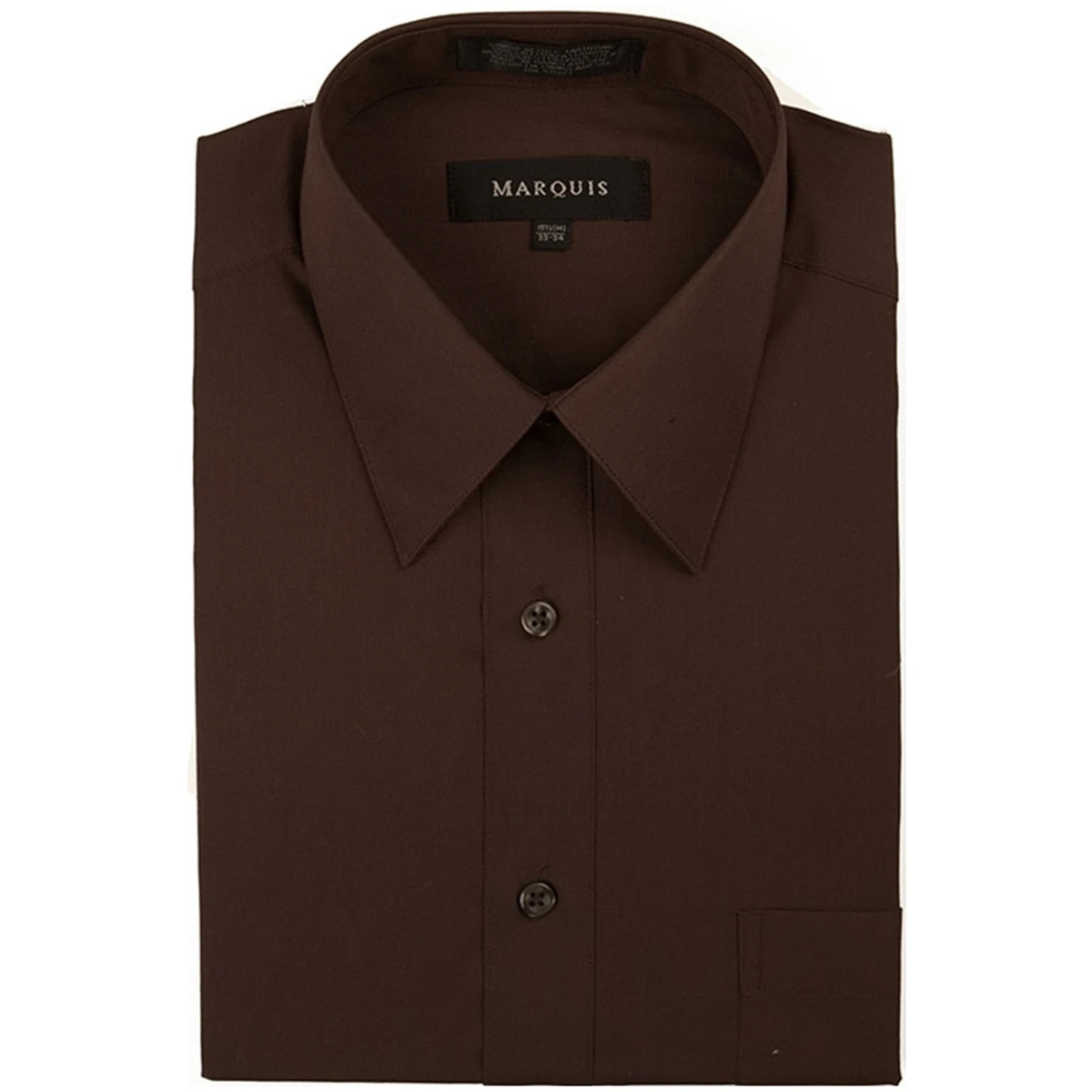 Classic Regular Fit Long Sleeve Point Collar Dress Shirt