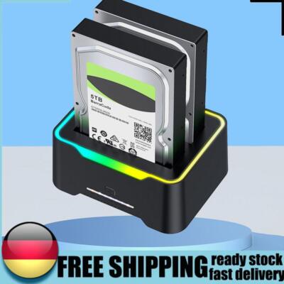 USB 3.0 To SATA Hard Drive Dock 12V 3A Power Adapter for 2.5/ 3.5inch HDD SSD