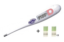 20 x Ovulation Test Tests Kit + Basal Fertility Thermometer + Case + CHART TTC 
