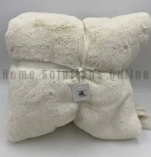 Pottery Barn Teen Washable Faux Bunny Fur Rug Ivory 5' x 8' #301C