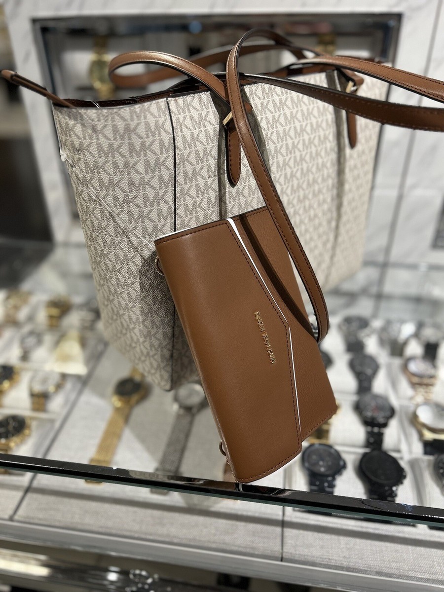 MICHAEL KORS CHARLOTTE LG IN TOTE SHOULDER BAG CLUTCH MK