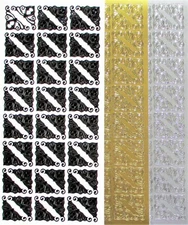 Dainty Fine Corners PEEL OFF STICKERS Delicate Corner Cardmaking