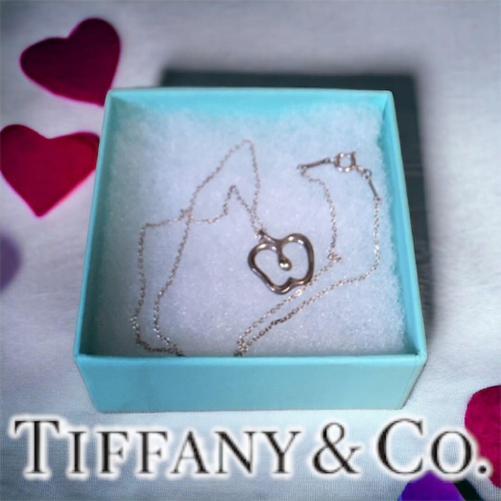 TIFFANY & Co Necklace Pendant Apple Silver Accessories